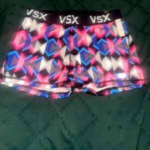 VSX Women's Athletic Shorts - Pink, Blue, Gray Geometric